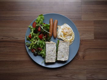 Close-up of food served in plate