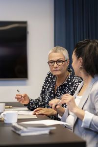 Businesswomen at meeting