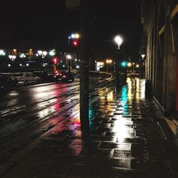 City street at night