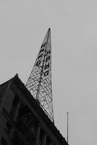 Low angle view of building against clear sky