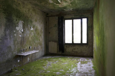 Interior of abandoned house