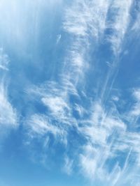 Low angle view of clouds in sky