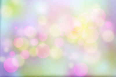 Defocused image of lights