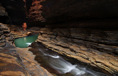 Rock formations in cave