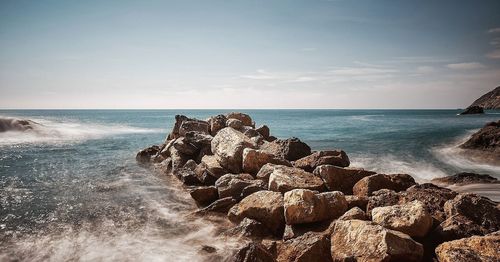 Scenic view of sea against sky