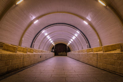 Empty subway tunnel