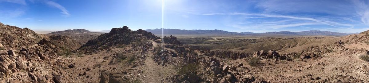 Panoramic view of landscape against sky