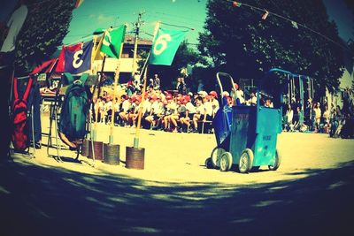 Close up of multi colored wall