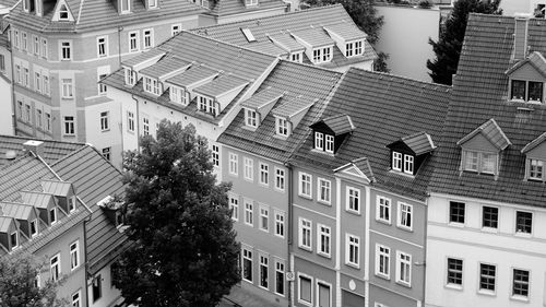 Low angle view of buildings against sky