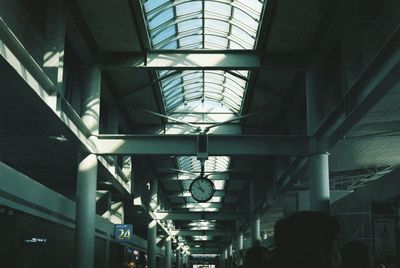 Low angle view of illuminated ceiling in building