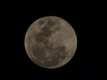 Low angle view of moon in sky