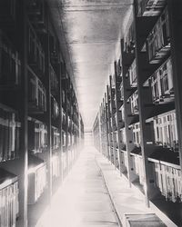 View of empty corridor