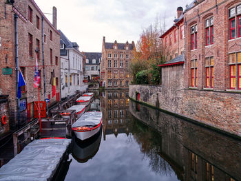 Boats in canal