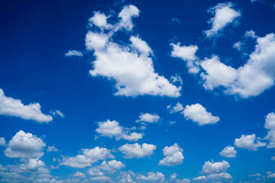 Low angle view of blue sky