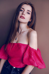 Portrait of a beautiful young woman