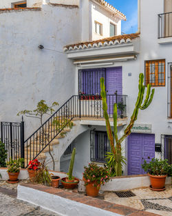 Picturesque white town mijas, malaga, andalusia, spain