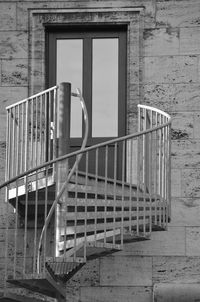 Low angle view of staircase in building