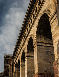 Low angle view of historical building against sky