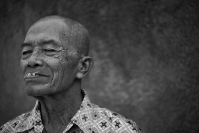 Close-up of man looking away