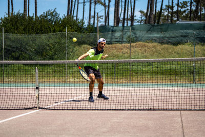 Children playing tennis