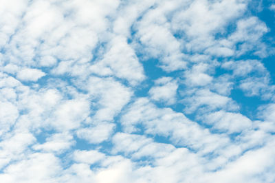 Low angle view of clouds in sky