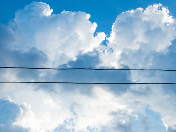 Low angle view of clouds in sky