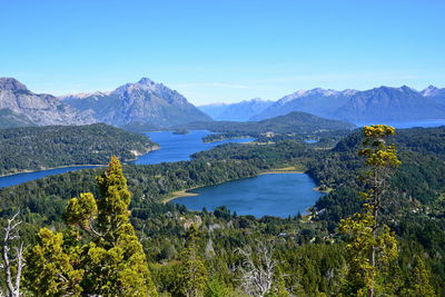 View of the lakes region from cerro campanaro