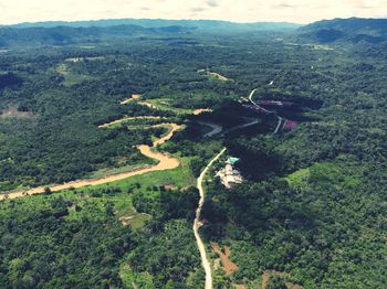 Aerial view of landscape