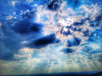 Low angle view of clouds in sky