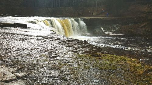 View of waterfall