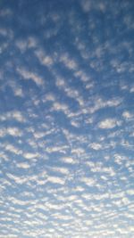 Low angle view of cloudy sky