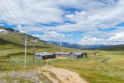 Helags mountain station in the swedish mountains