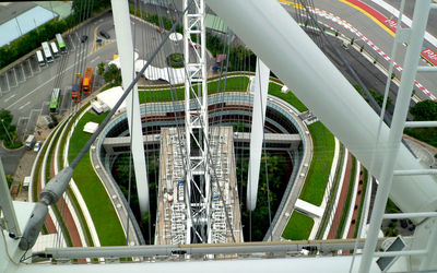 Elevated view of factory