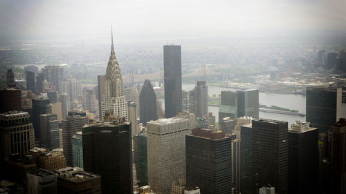 Aerial view of buildings in city