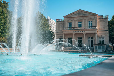 Fountain in park