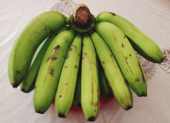 High angle view of fruits on table