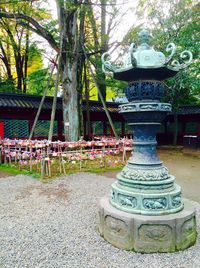 Built structure with trees in background