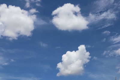 Low angle view of clouds in sky