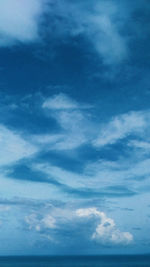 Low angle view of clouds in sky