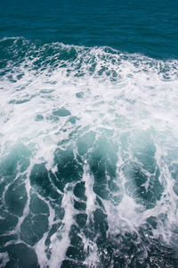 High angle view of sea