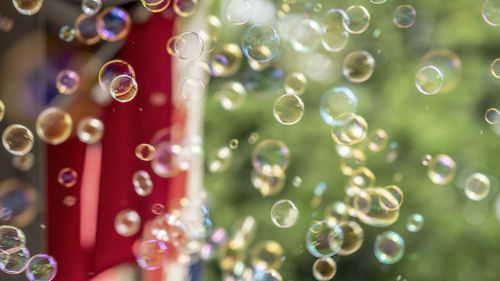 Full frame shot of bubbles in water