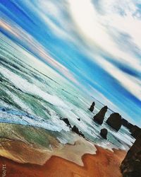 View of blue sky and clouds