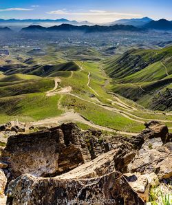 From the mountains toward the city