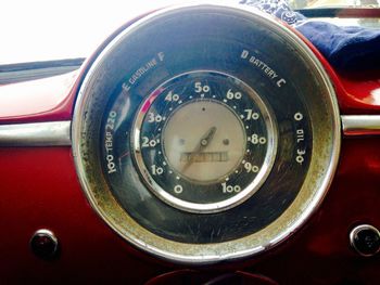 Close-up of vintage car