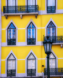 Multi colored residential building