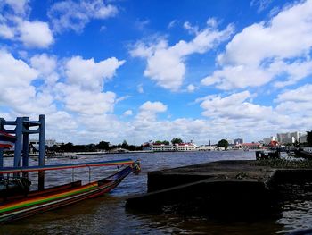 Scenic view of river against sky