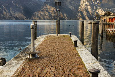 Views from torbole, on lake garda, in northern italy.
