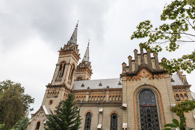 Low angle view of historical building against sky