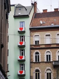 Low angle view of building in city