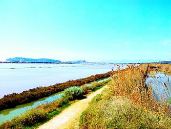 Scenic view of calm sea